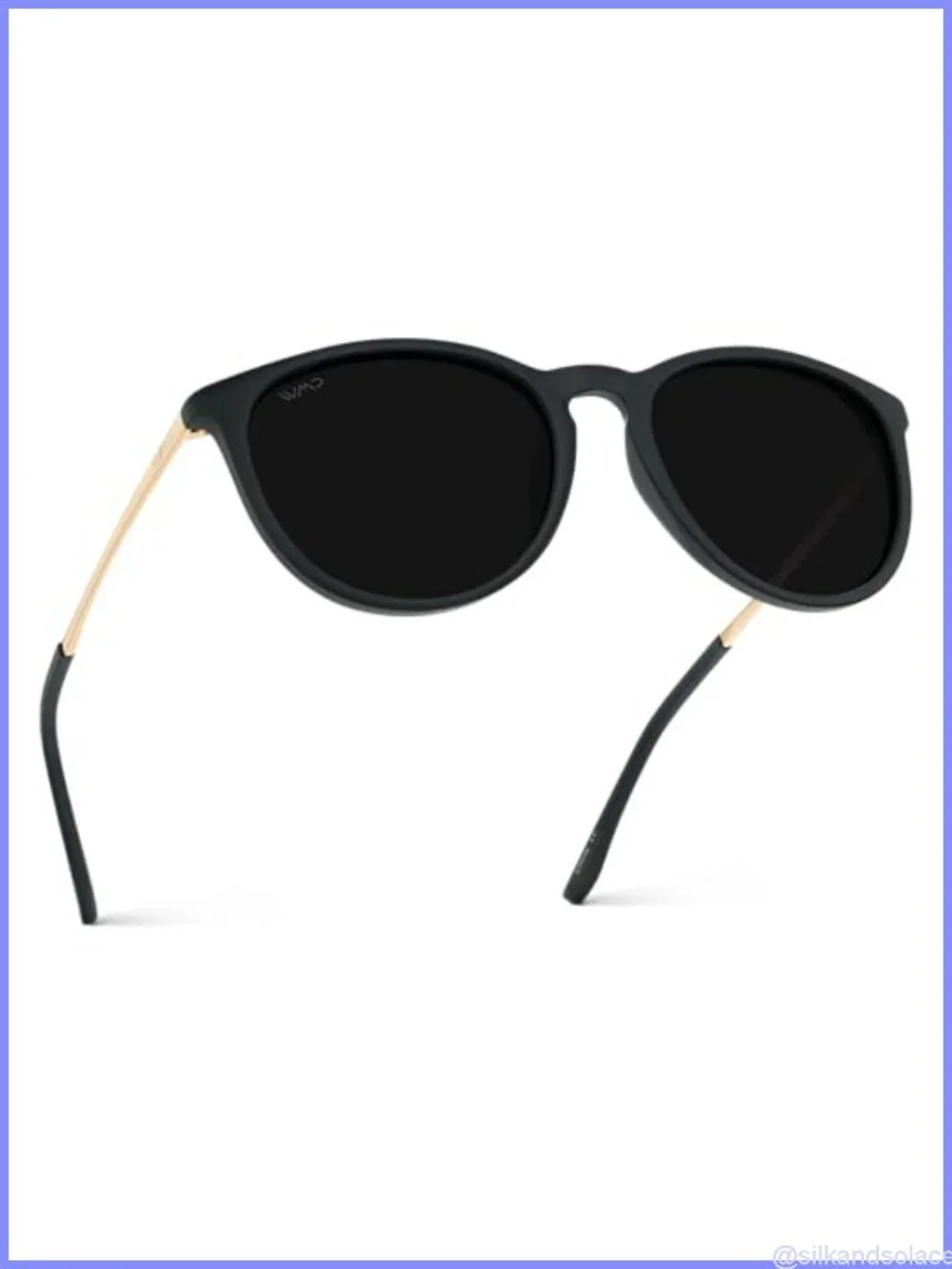 Polarized Round Sunglasses UV400 Shatter-Resistant Polycarbonate Frames